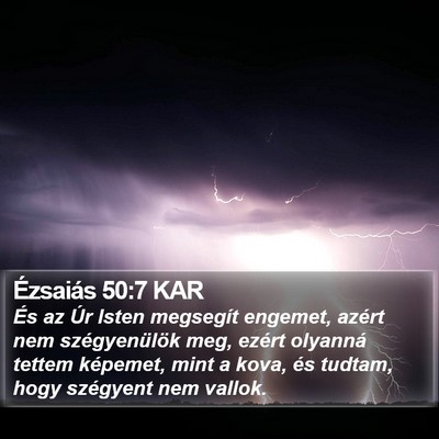 Ézsaiás 50:7 KAR Bible Verse Image