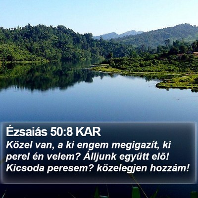 Ézsaiás 50:8 KAR Bible Verse Image