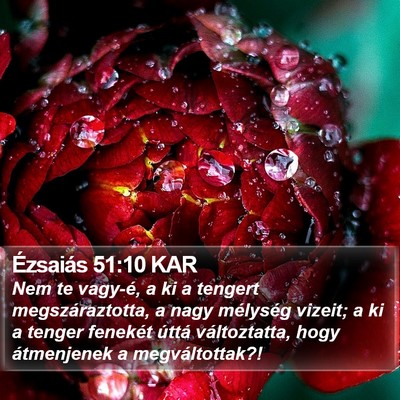 Ézsaiás 51:10 KAR Bible Verse Image