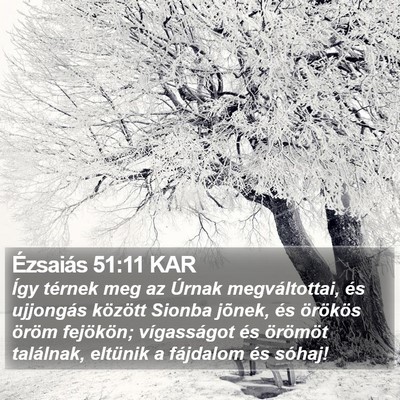 Ézsaiás 51:11 KAR Bible Verse Image