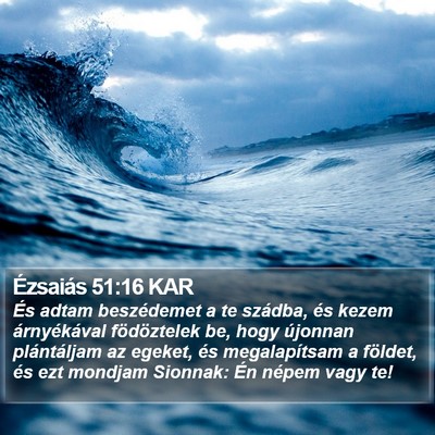 Ézsaiás 51:16 KAR Bible Verse Image