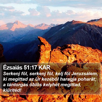 Ézsaiás 51:17 KAR Bible Verse Image