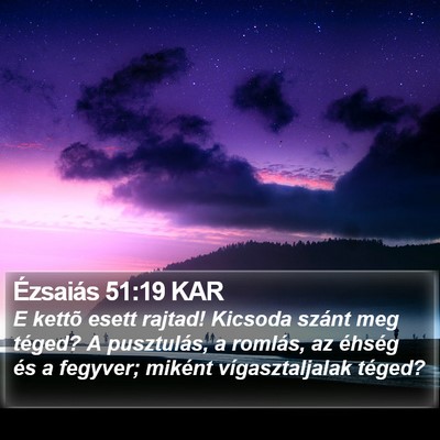 Ézsaiás 51:19 KAR Bible Verse Image