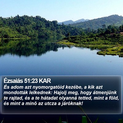 Ézsaiás 51:23 KAR Bible Verse Image