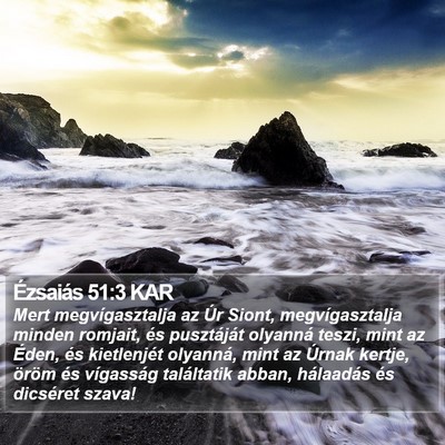 Ézsaiás 51:3 KAR Bible Verse Image