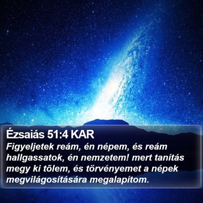 Ézsaiás 51:4 KAR Bible Verse Image
