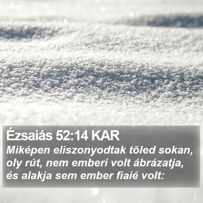 Ézsaiás 52:14 KAR Bible Verse Image