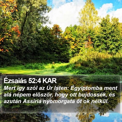 Ézsaiás 52:4 KAR Bible Verse Image