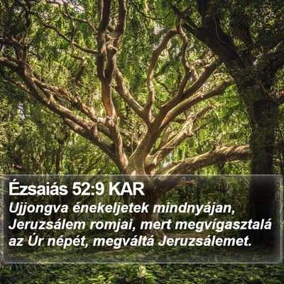 Ézsaiás 52:9 KAR Bible Verse Image