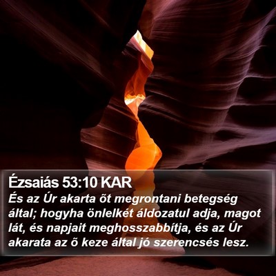 Ézsaiás 53:10 KAR Bible Verse Image