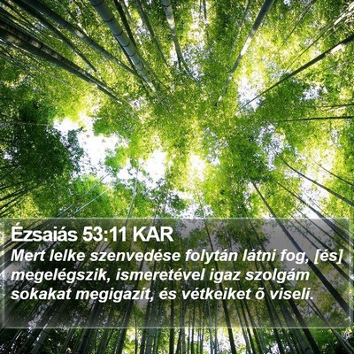 Ézsaiás 53:11 KAR Bible Verse Image