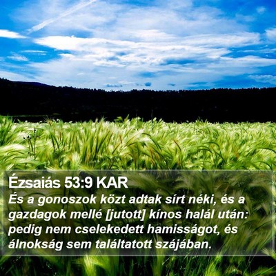 Ézsaiás 53:9 KAR Bible Verse Image