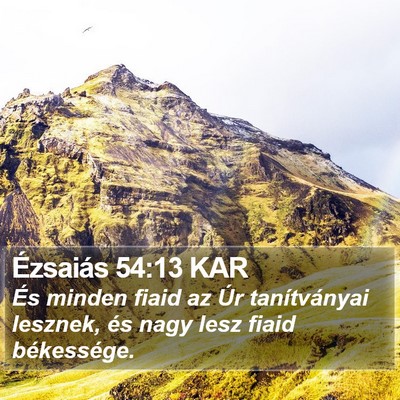 Ézsaiás 54:13 KAR Bible Verse Image