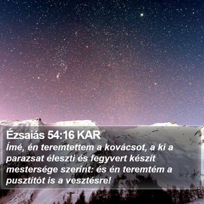 Ézsaiás 54:16 KAR Bible Verse Image