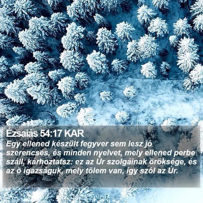 Ézsaiás 54:17 KAR Bible Verse Image