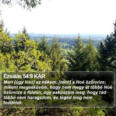 Ézsaiás 54:9 KAR Bible Verse Image