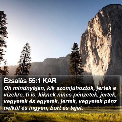 Ézsaiás 55:1 KAR Bible Verse Image