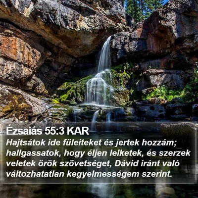 Ézsaiás 55:3 KAR Bible Verse Image