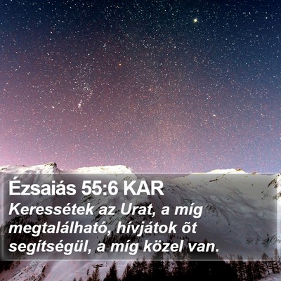 Ézsaiás 55:6 KAR Bible Verse Image