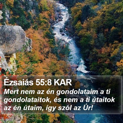 Ézsaiás 55:8 KAR Bible Verse Image