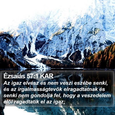 Ézsaiás 57:1 KAR Bible Verse Image