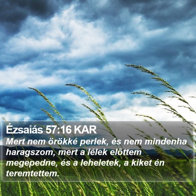 Ézsaiás 57:16 KAR Bible Verse Image
