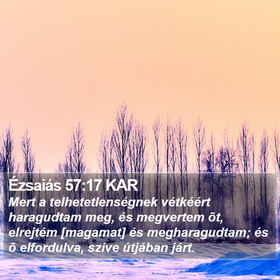 Ézsaiás 57:17 KAR Bible Verse Image