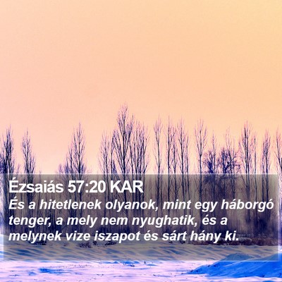 Ézsaiás 57:20 KAR Bible Verse Image