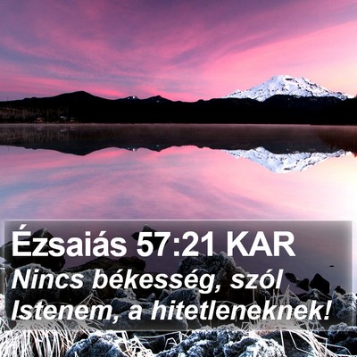Ézsaiás 57:21 KAR Bible Verse Image