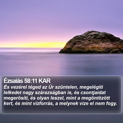 Ézsaiás 58:11 KAR Bible Verse Image