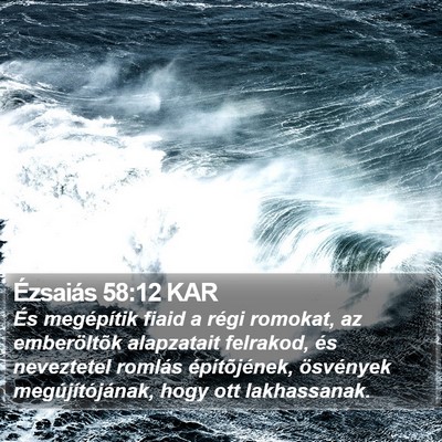 Ézsaiás 58:12 KAR Bible Verse Image