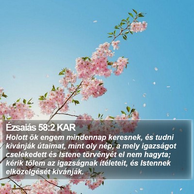 Ézsaiás 58:2 KAR Bible Verse Image