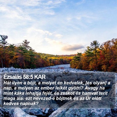Ézsaiás 58:5 KAR Bible Verse Image