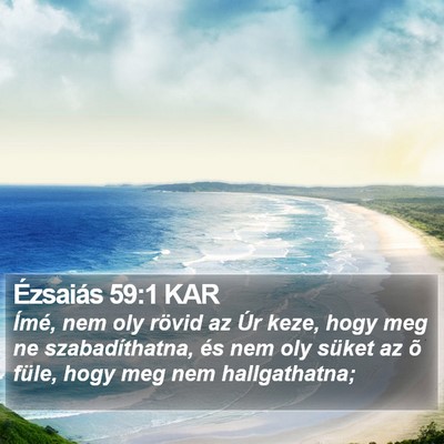 Ézsaiás 59:1 KAR Bible Verse Image