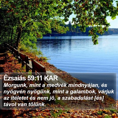 Ézsaiás 59:11 KAR Bible Verse Image