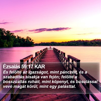Ézsaiás 59:17 KAR Bible Verse Image