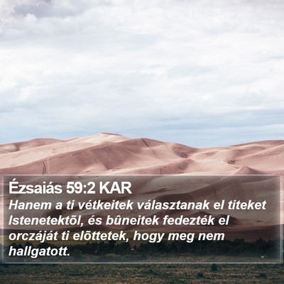 Ézsaiás 59:2 KAR Bible Verse Image