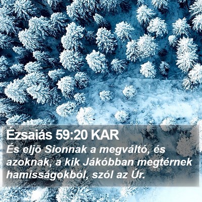 Ézsaiás 59:20 KAR Bible Verse Image