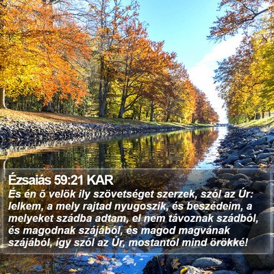 Ézsaiás 59:21 KAR Bible Verse Image