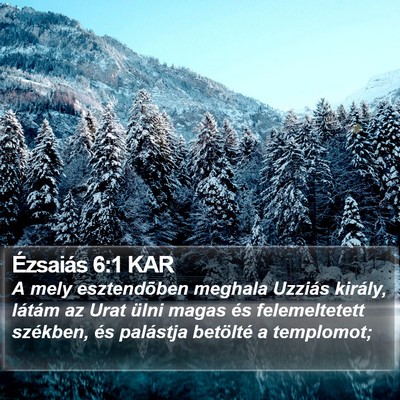 Ézsaiás 6:1 KAR Bible Verse Image