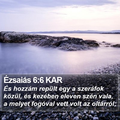 Ézsaiás 6:6 KAR Bible Verse Image