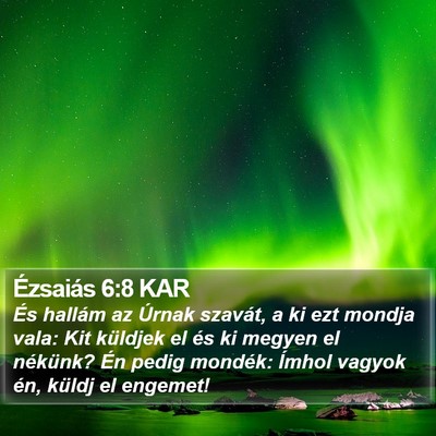 Ézsaiás 6:8 KAR Bible Verse Image