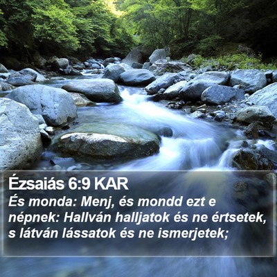 Ézsaiás 6:9 KAR Bible Verse Image