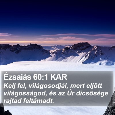 Ézsaiás 60:1 KAR Bible Verse Image