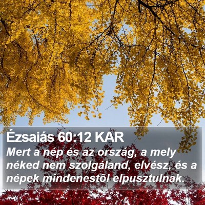 Ézsaiás 60:12 KAR Bible Verse Image