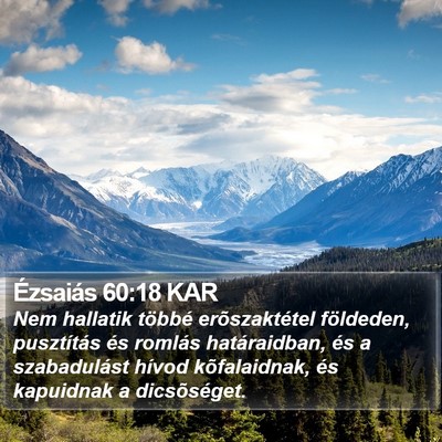 Ézsaiás 60:18 KAR Bible Verse Image