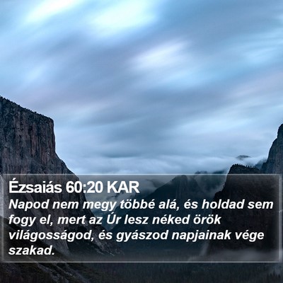 Ézsaiás 60:20 KAR Bible Verse Image