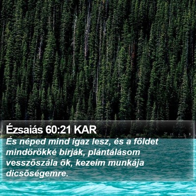 Ézsaiás 60:21 KAR Bible Verse Image