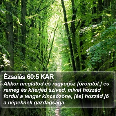 Ézsaiás 60:5 KAR Bible Verse Image