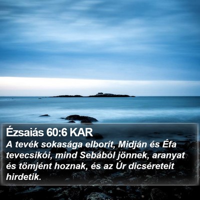Ézsaiás 60:6 KAR Bible Verse Image